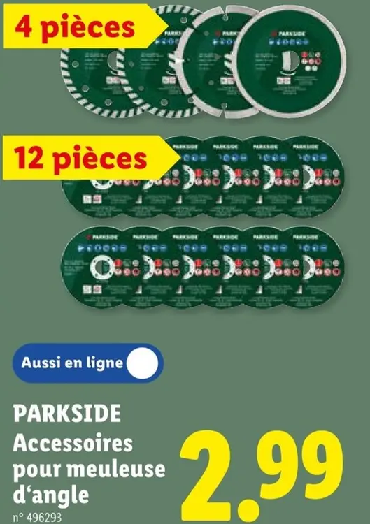 Offre: Accessoires pour meuleuse d'angle