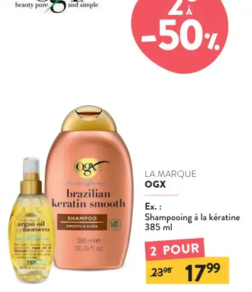 Offre: Shampooing à la kératine