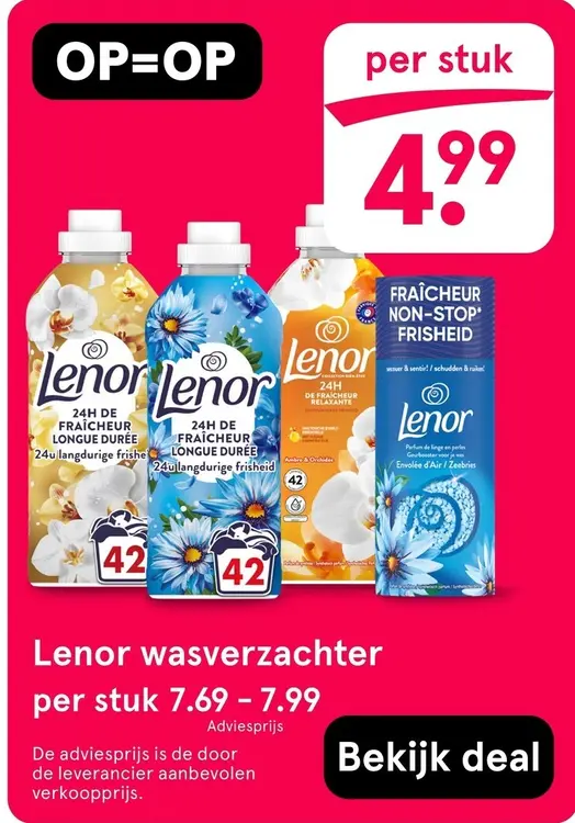 Aanbieding: Lenor wasverzachter