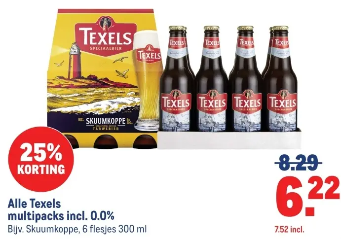 Aanbieding: Texels multipacks incl. 0.0%