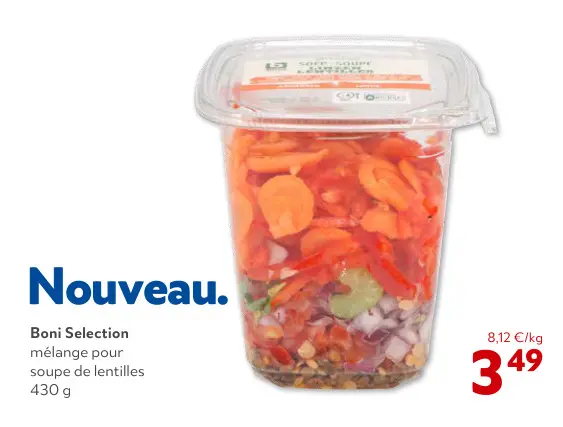 Offre: mélange pour soupe de lentilles