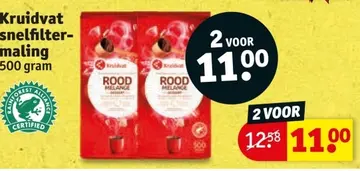 Aanbieding: Kruidvat snelfiltermaling Rood Melange