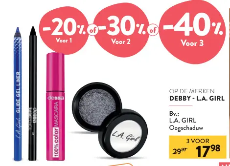 Promotie: L.A. Girl Oogschaduw