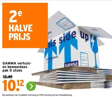 Aanbieding: GAMMA verhuis- en bewaardoos pak