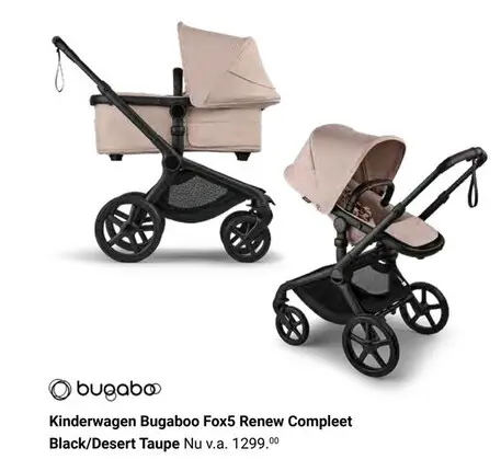 Aanbieding: Kinderwagen Bugaboo Fox5 Renew Compleet Black