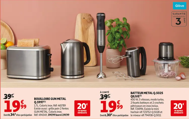 Promotie: Bouilloire gun metal