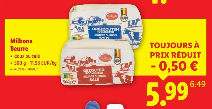 Offre: Beurre