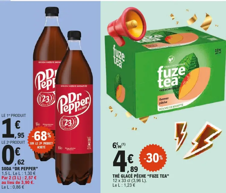 Offre: Thé glacé pêche