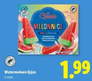 Aanbieding: Watermeloen ijsjes