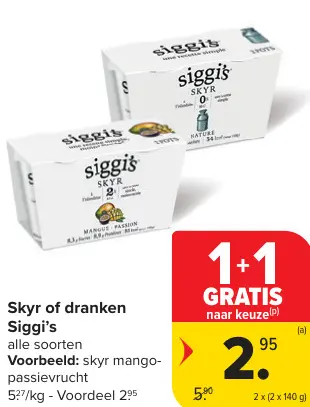 Promotie: Skyr of dranken