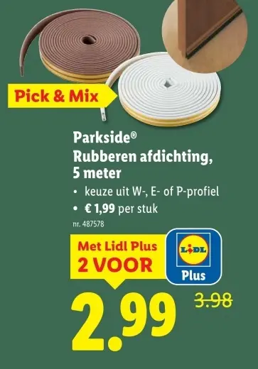 Aanbieding: Rubberen afdichting