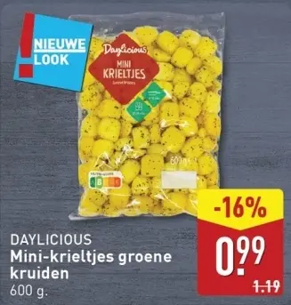 Aanbieding: Mini-krieltjes groene kruiden