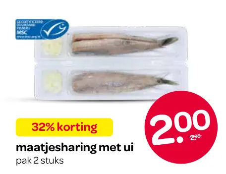Aanbieding: maatjesharing met ui