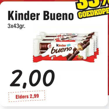 Aanbieding: Kinder Bueno