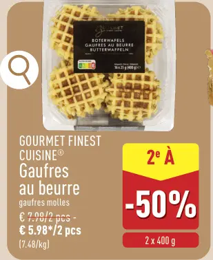 Offre: Gaufres au beurre