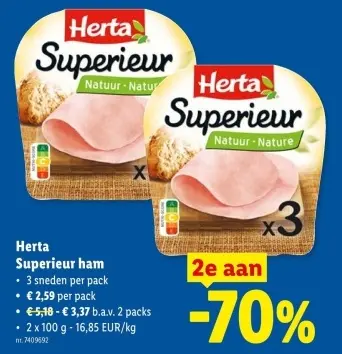 Promotie: Superieur ham