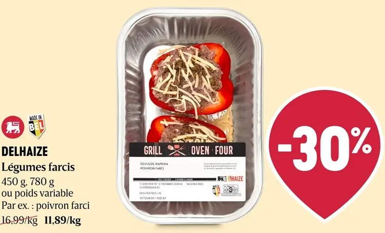 Offre: Delhaize Légumes farcis