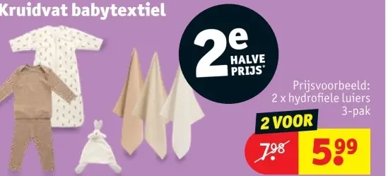 Promotie: babytextiel