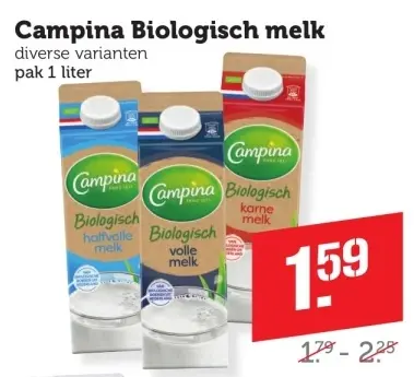 Aanbieding: Biologisch melk