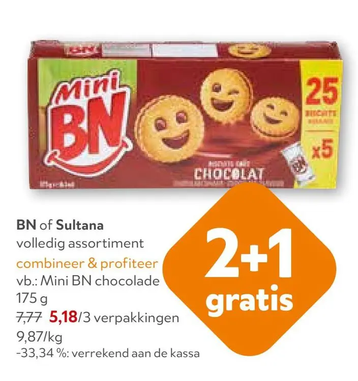 Promotie: Mini BN chocolade