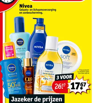Aanbieding: Nivea Micellair Water Skin Glow