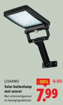 Aanbieding: Solar buitenlamp met sensor