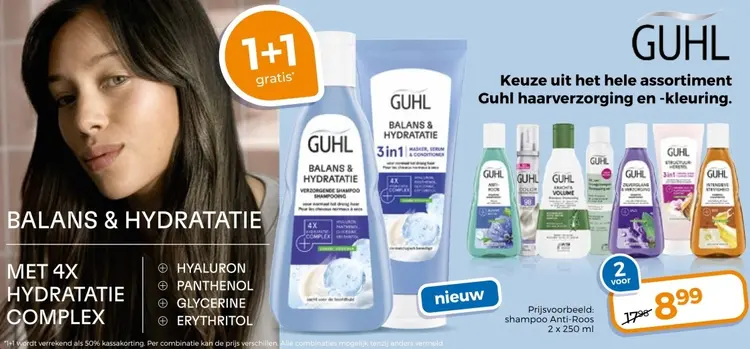 Aanbieding: Hele assortiment Guhl haarverzorging en -kleuring