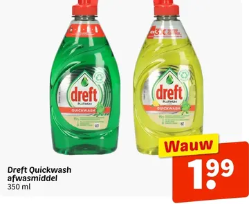 Aanbieding: Dreft Quickwash afwasmiddel