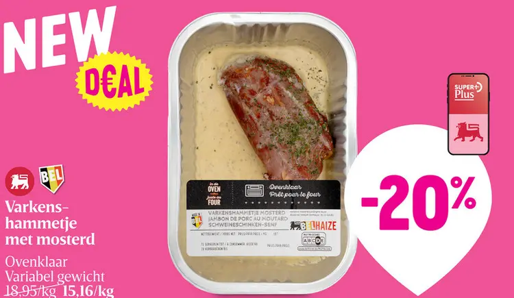 Aanbieding: Varkenshammetje met mosterd