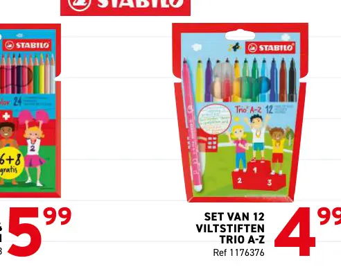 Promotie: Viltstiften trio a-z