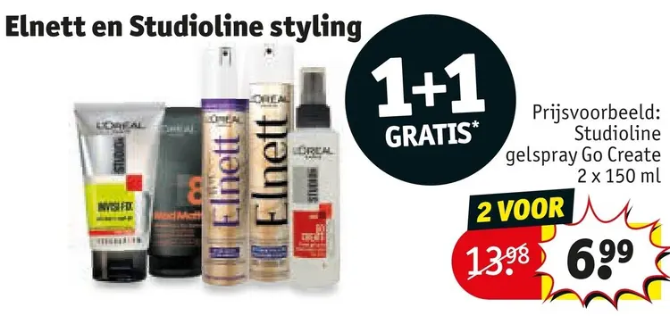 Aanbieding: Elnett en Studioline styling