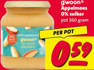 Aanbieding: Appelmoes 0% suiker