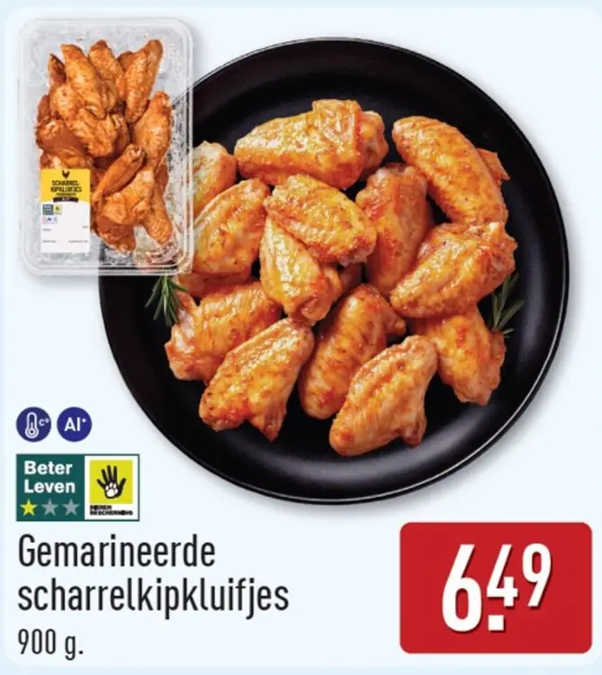 Aanbieding: Gemarineerde scharrelkipkluifjes
