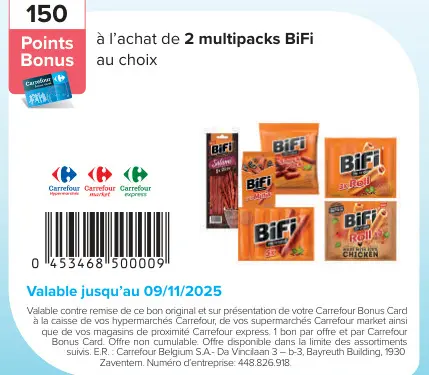 Offre: multipacks BiFi