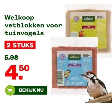 Aanbieding: vetblokken voor tuinvogels