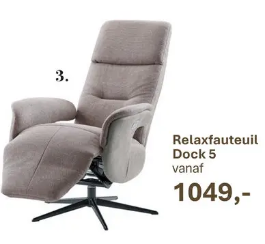 Aanbieding: Relaxfauteuil Dock 5