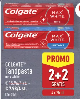 Promotie: Tandpasta max white