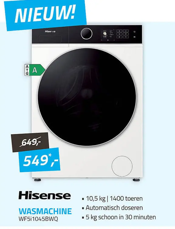 Aanbieding: WASMACHINE WF5i1045BWQ