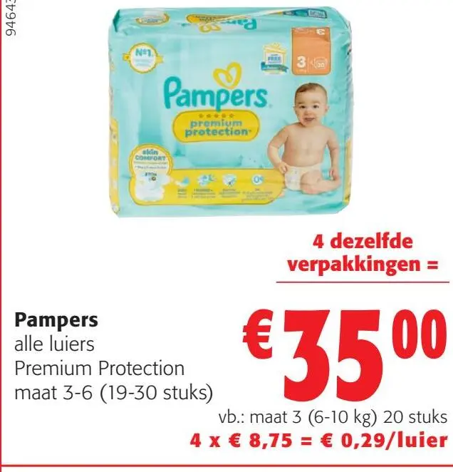 Aanbieding: Pampers Premium Protection
