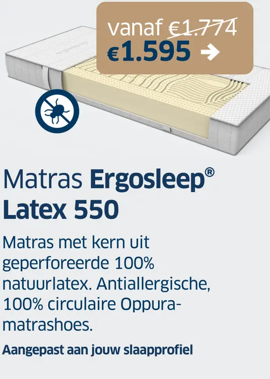 Promotie: Matras Ergosleep® Latex 550