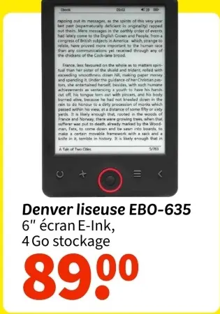 Offre: liseuse EBO-635