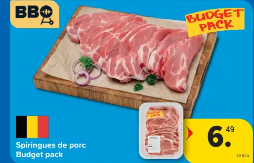 Offre: Spiringues de porc