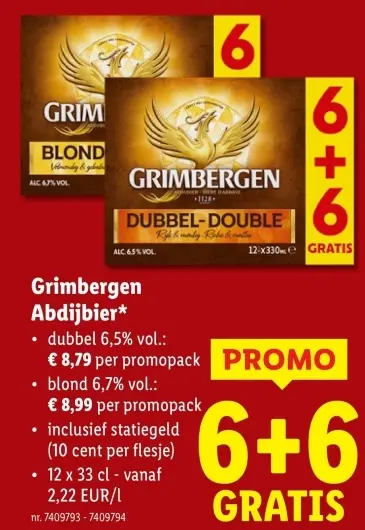 Aanbieding: Grimbergen Abdijbier