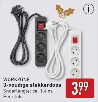 Aanbieding: 3-voudige stekkerdoos