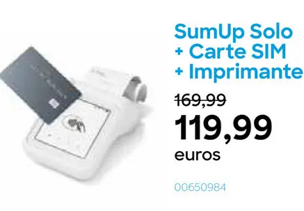 Offre: SumUp Solo + Carte SIM + Imprimante