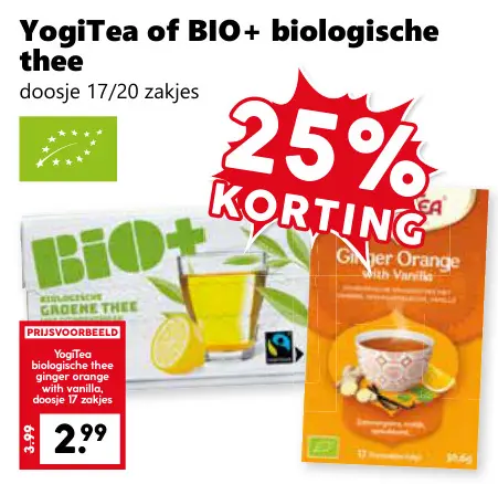 Aanbieding: Biologische thee