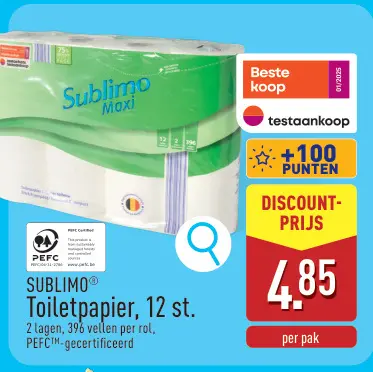 Promotie: Toiletpapier