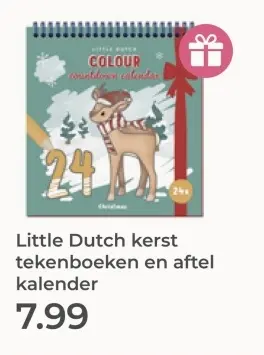 Aanbieding: kerst tekenboeken en aftel kalender