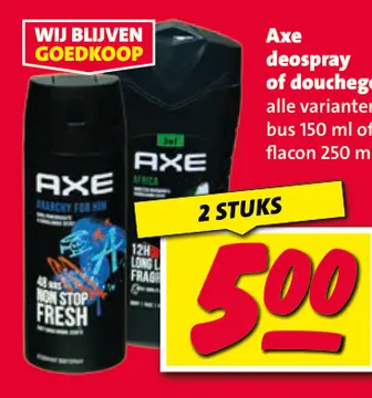 Aanbieding: Axe deospray of douchegel
