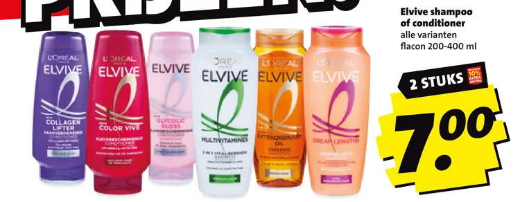 Aanbieding: Elvive shampoo of conditioner